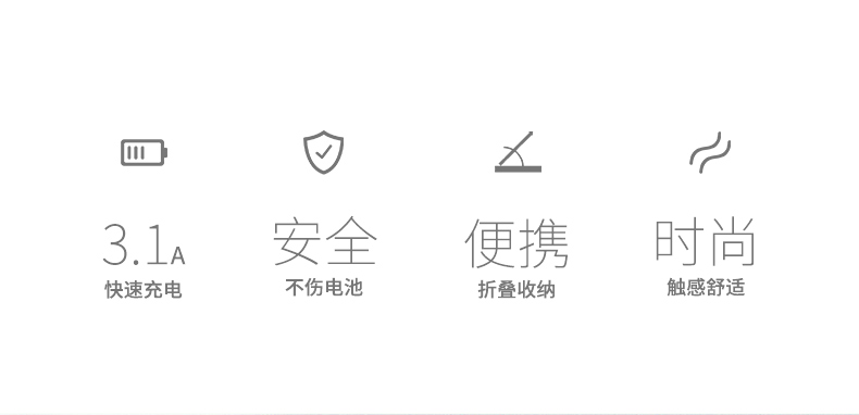 綠聯(lián)竹節(jié)款USB充電頭，可折疊設(shè)計(jì)便攜旅行充電頭